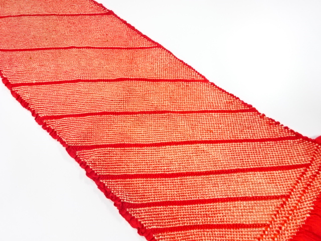 正絹　振袖用　絞り　帯揚げ